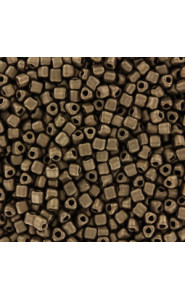 Miyuki triangle beads 10/0 Matted metallic dark bronze TR10-2006